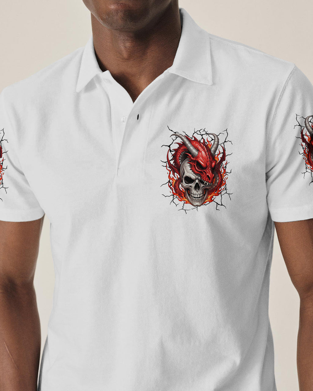 I'M NEVER ALONE MY DEMONS ARE WITH ME 24/7 DRAGON ALL OVER PRINT - TYLN1404261