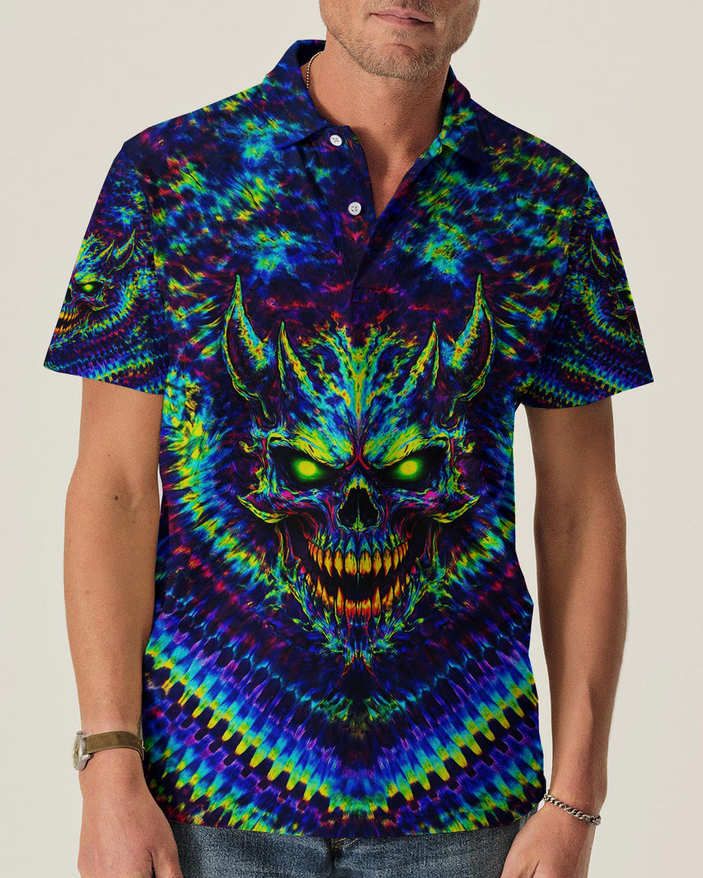 NEON ABYSS DEMON SKULL ALL OVER PRINT - YHLN2502261