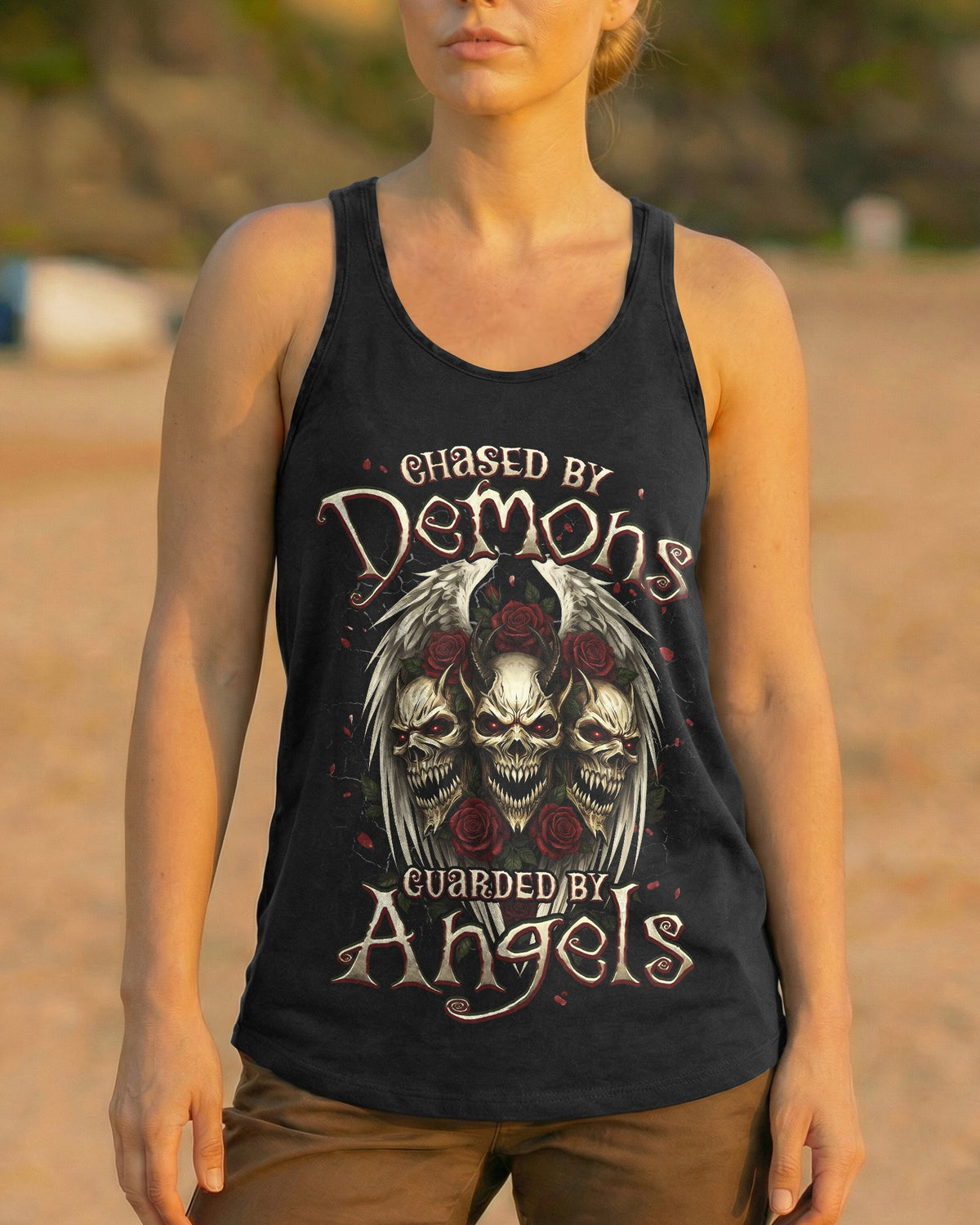 CHASED BY DEMONS GUARDED BY ANGELS ALL OVER PRINT - TYPQ1002263
