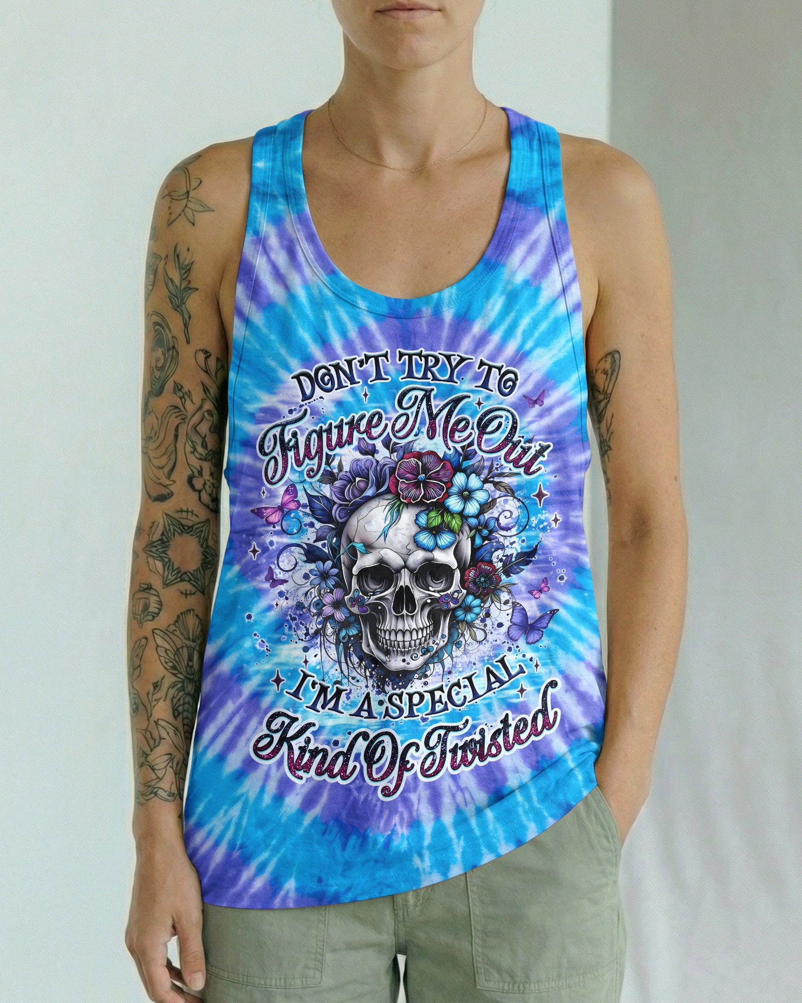 DON'T TRY TO FIGURE ME OUT ALL OVER PRINT - TYQY1004262