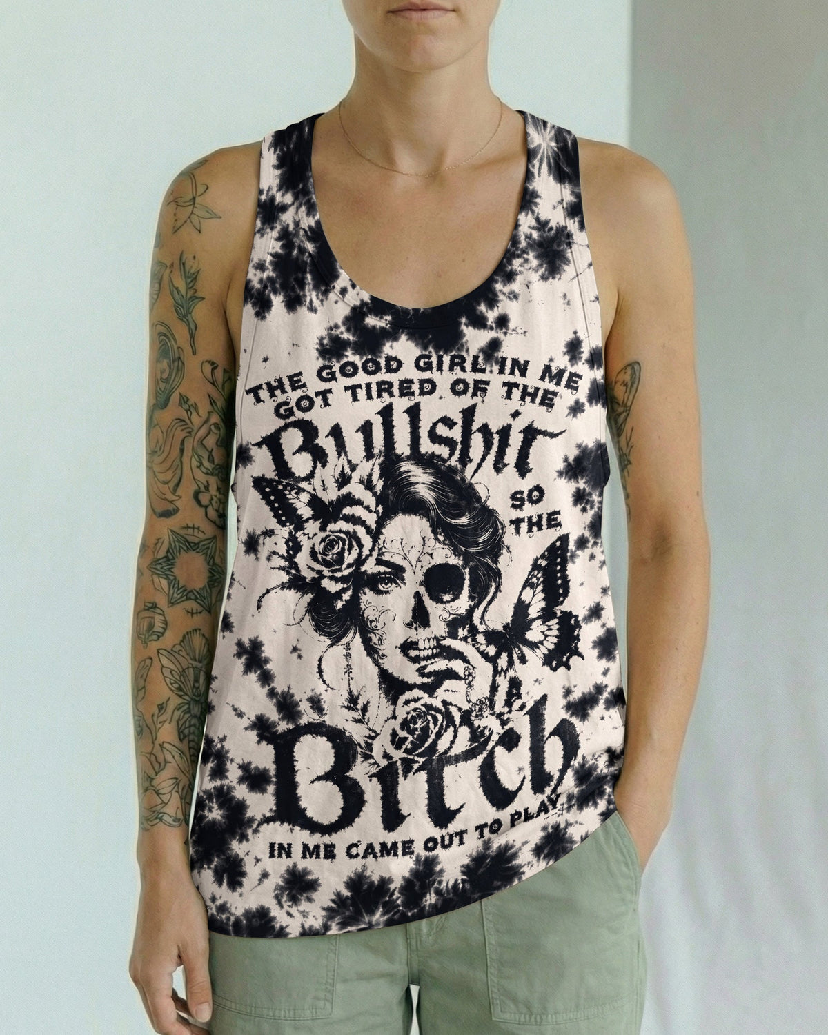 GOOD GIRL GONE WILD SKULL ALL OVER PRINT - RI0207262