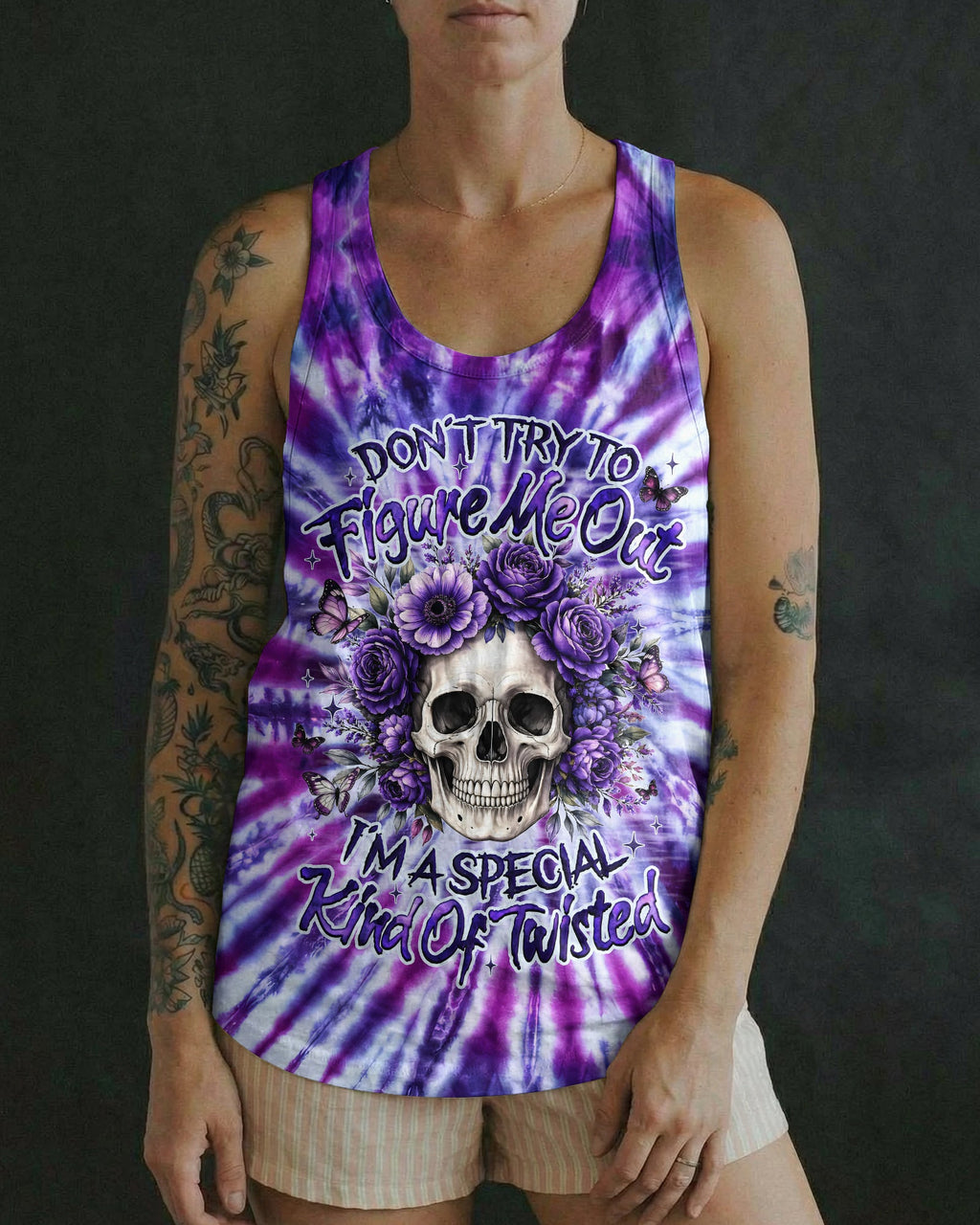 DON'T TRY TO FIGURE ME OUT ALL OVER PRINT - TYQY0506261