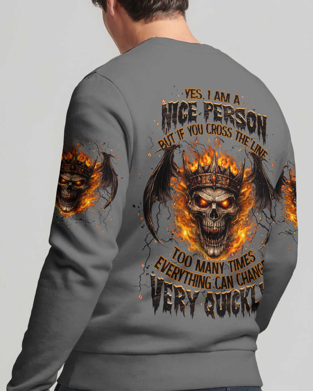 YES I'M A NICE PERSON SKULL WINGS ALL OVER PRINT - TLHN2703262