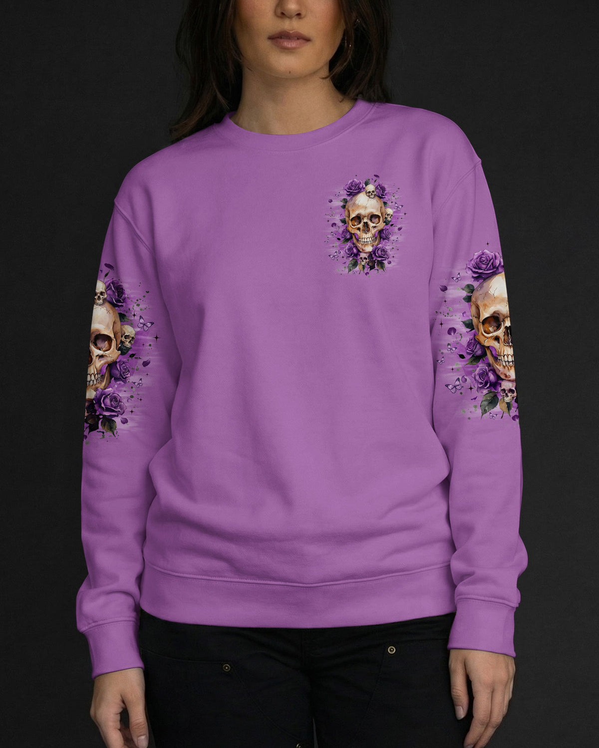 THE GOOD GIRL IN ME SKULL ROSES ALL OVER PRINT - TYQY0804261