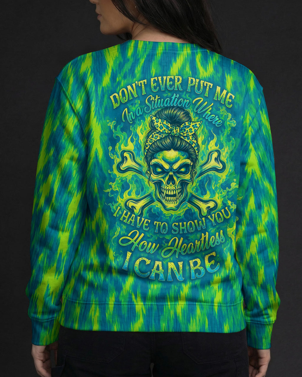 HOW HEARTLESS I CAN BE SKULL ALL OVER PRINT - RI0307261
