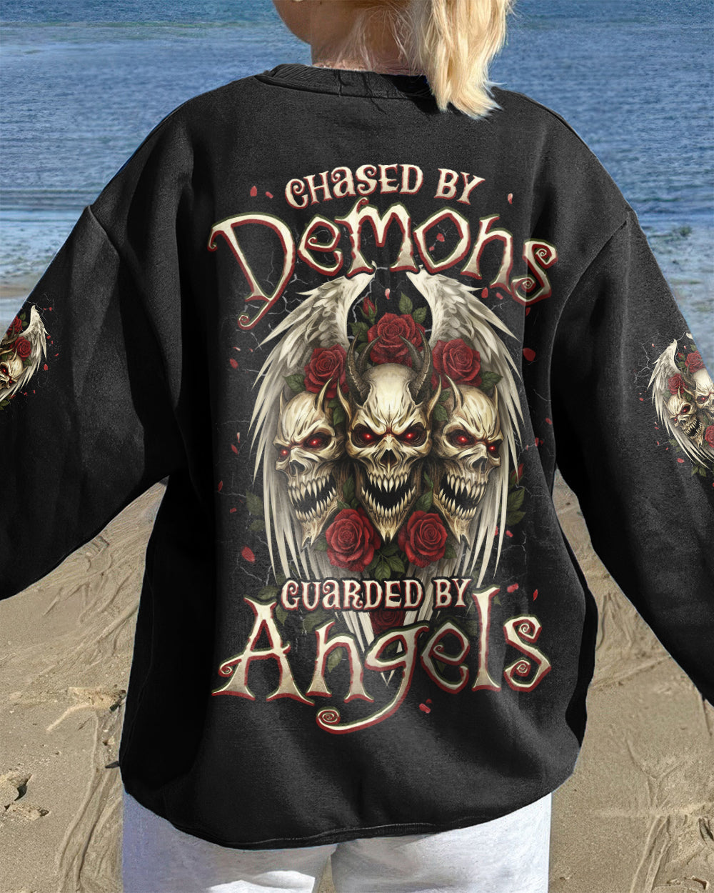 CHASED BY DEMONS GUARDED BY ANGELS ALL OVER PRINT - TYPQ1002263