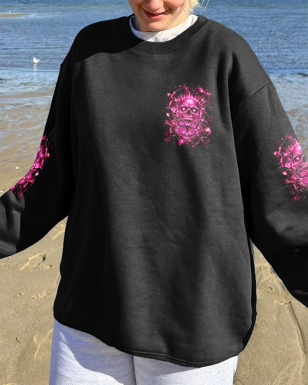 HEAVEN DON'T WANT ME SKULL DEMON ALL OVER PRINT - TLHG1603262