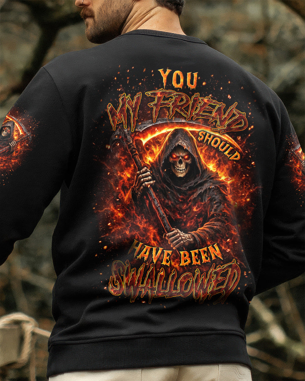 YOU MY FRIEND SHOULD HAVE BEEN SWALLOWED ALL OVER PRINT - YHLN2702262