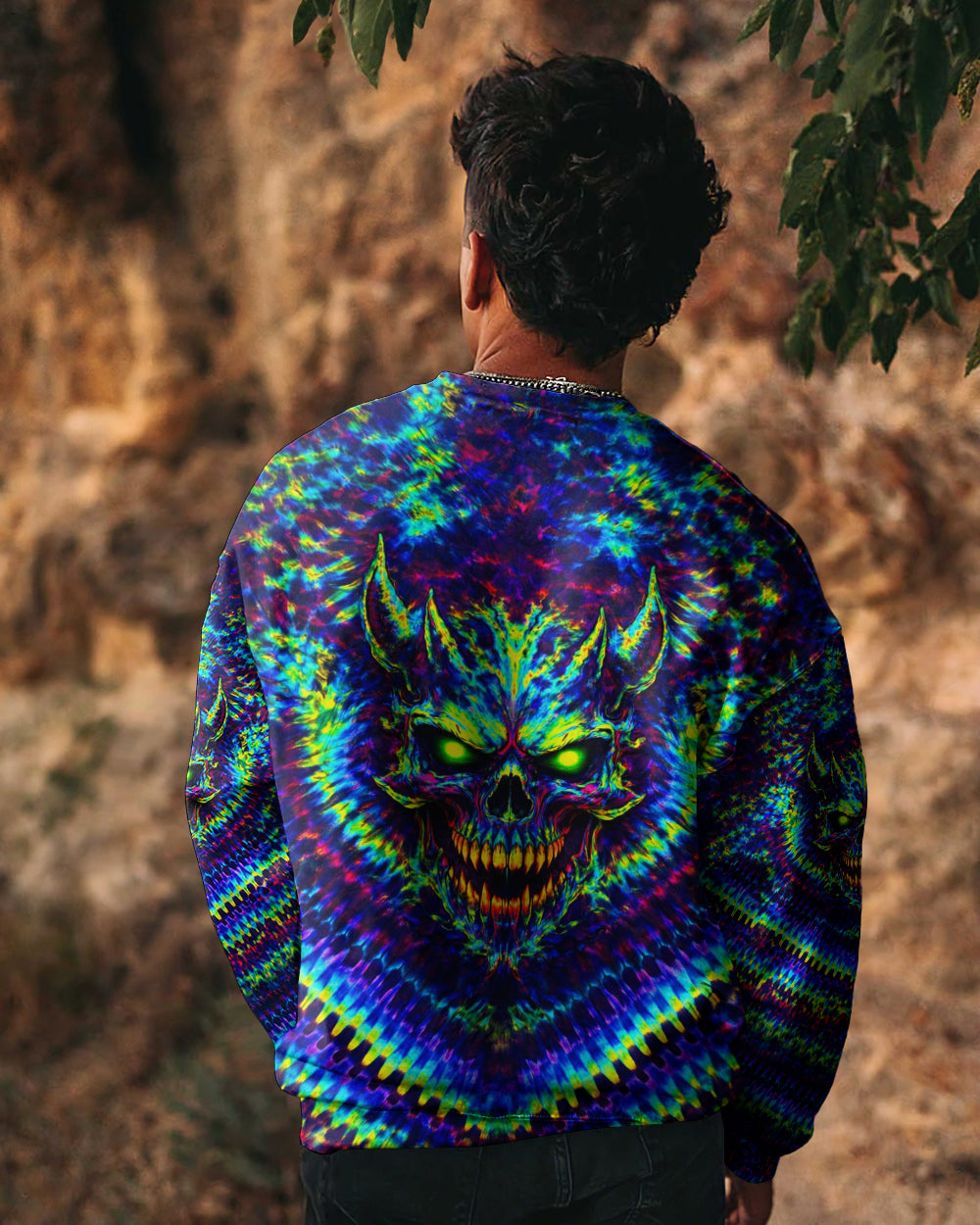 NEON ABYSS DEMON SKULL ALL OVER PRINT - YHLN2502261