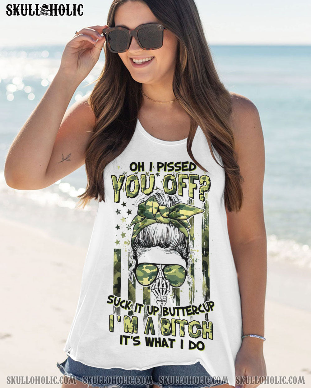 OH I PISSED YOU OFF MESSY BUN ALL OVER PRINT - YHHG1005231