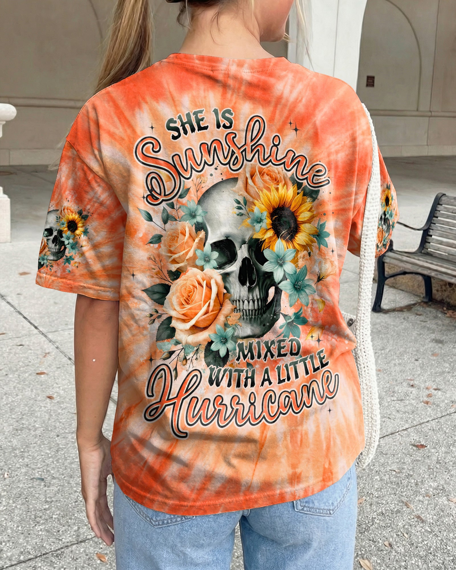SHE IS SUNSHINE MIXED WITH A LITTLE HURRICANE ALL OVER PRINT - TYPQ0904261