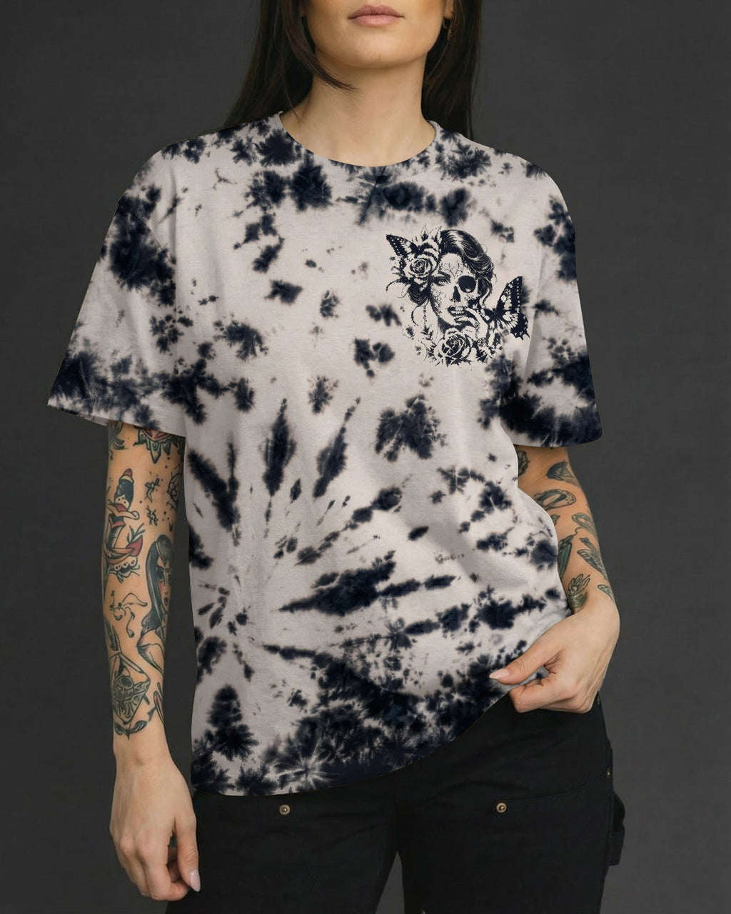 GOOD GIRL GONE WILD SKULL ALL OVER PRINT - RI0207262