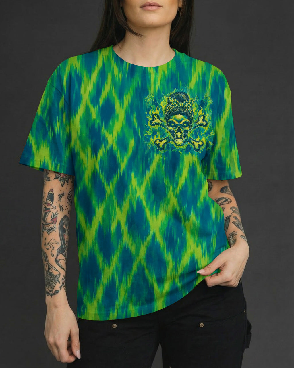 HOW HEARTLESS I CAN BE SKULL ALL OVER PRINT - RI0307261