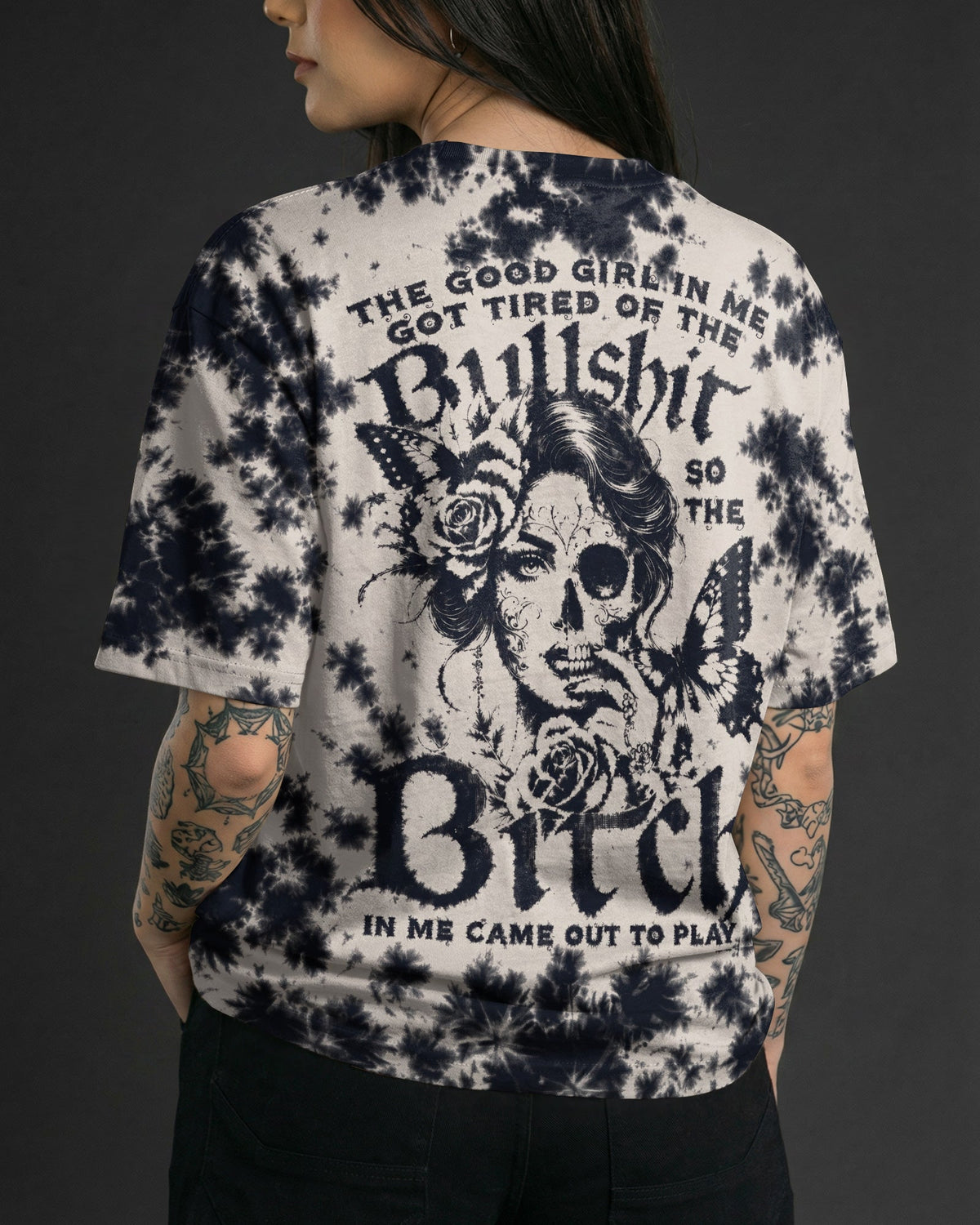 GOOD GIRL GONE WILD SKULL ALL OVER PRINT - RI0207262