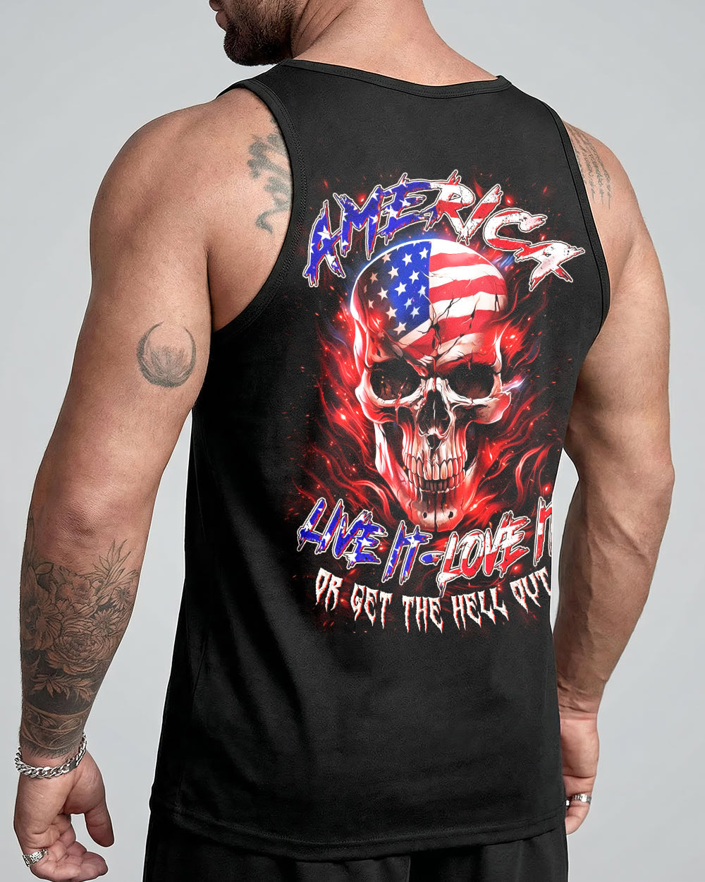 AMERICA LIVE IT LOVE IT OR GET THE HELL OUT ALL OVER PRINT - TYLN1203261