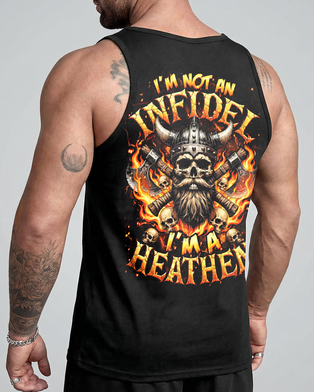 I'M A HEATHEN VIKING SKULL ALL OVER PRINT - TYQY2005262