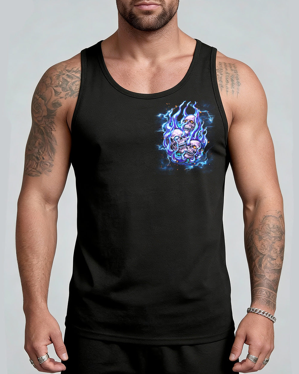 STUCK BETWEEN IDK IDC AND IDGAF SKULL ALL OVER PRINT - TLNT2105262