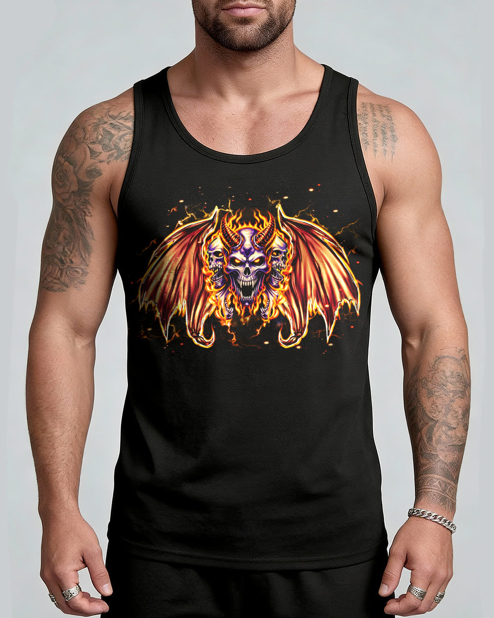 I'M NEVER ALONE MY DEMONS ARE WITH ME 24/7 ALL OVER PRINT  - TLHN1103263