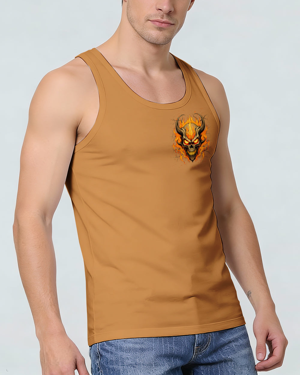 YOUR DEMONS HIDE UNDER YOUR BED SKULL DEMON ALL OVER PRINT - TLNT0603262