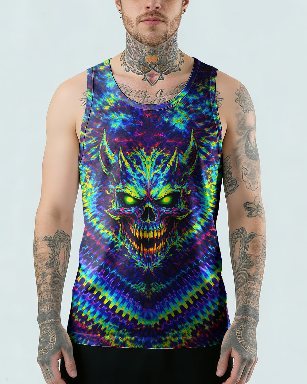 NEON ABYSS DEMON SKULL ALL OVER PRINT - YHLN2502261
