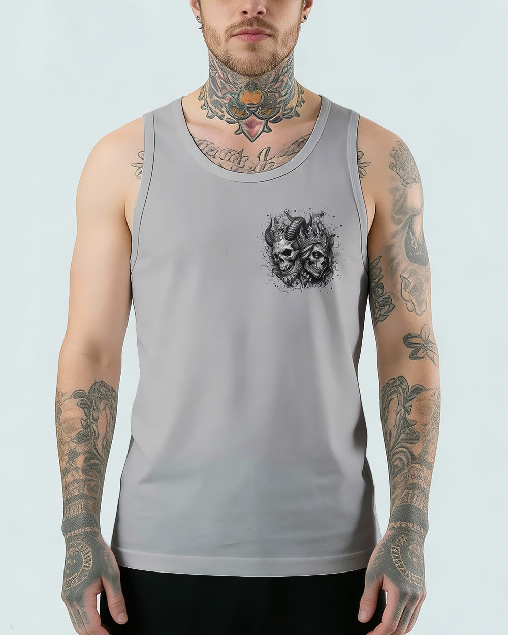 TILL DEATH DO US PART COUPLE SKULL ALL OVER PRINT - TLHN0403261