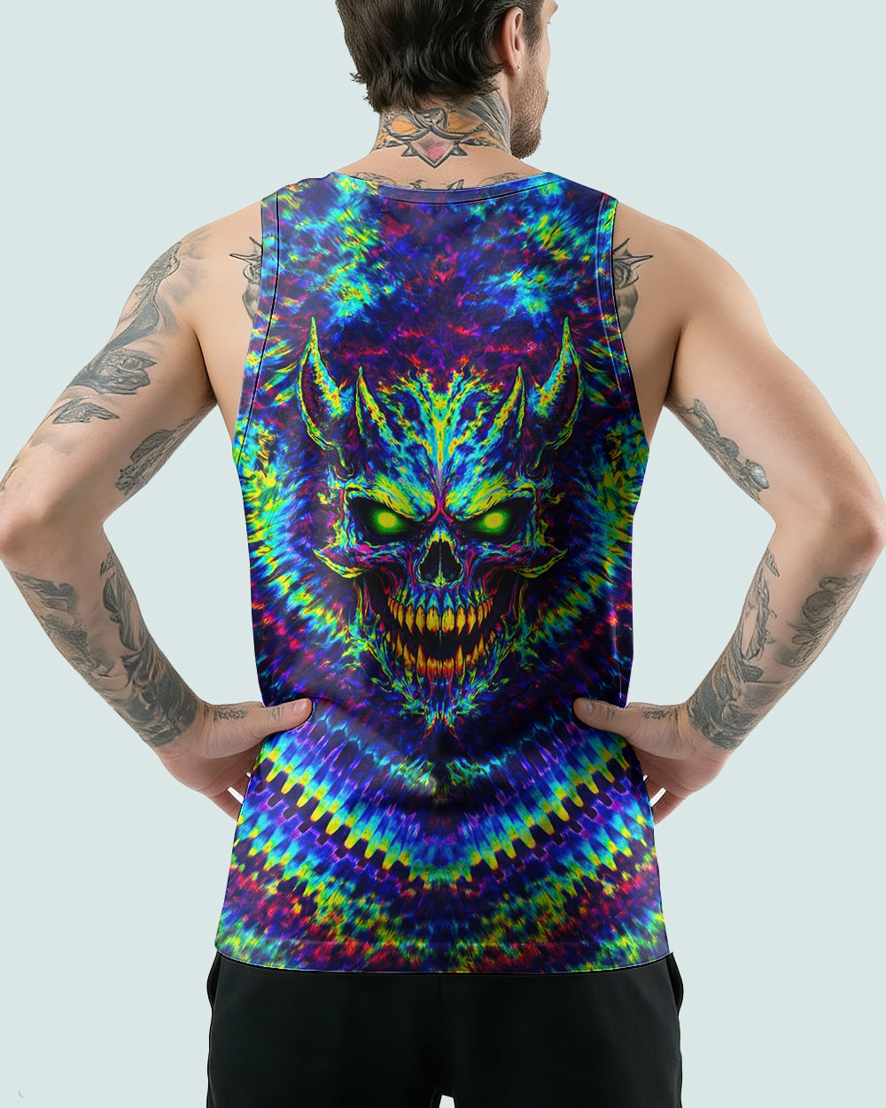NEON ABYSS DEMON SKULL ALL OVER PRINT - YHLN2502261