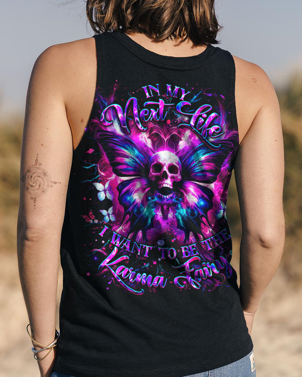 KARMA FAIRY SKULL BUTTERFLY ALL OVER PRINT - YHHG0901262