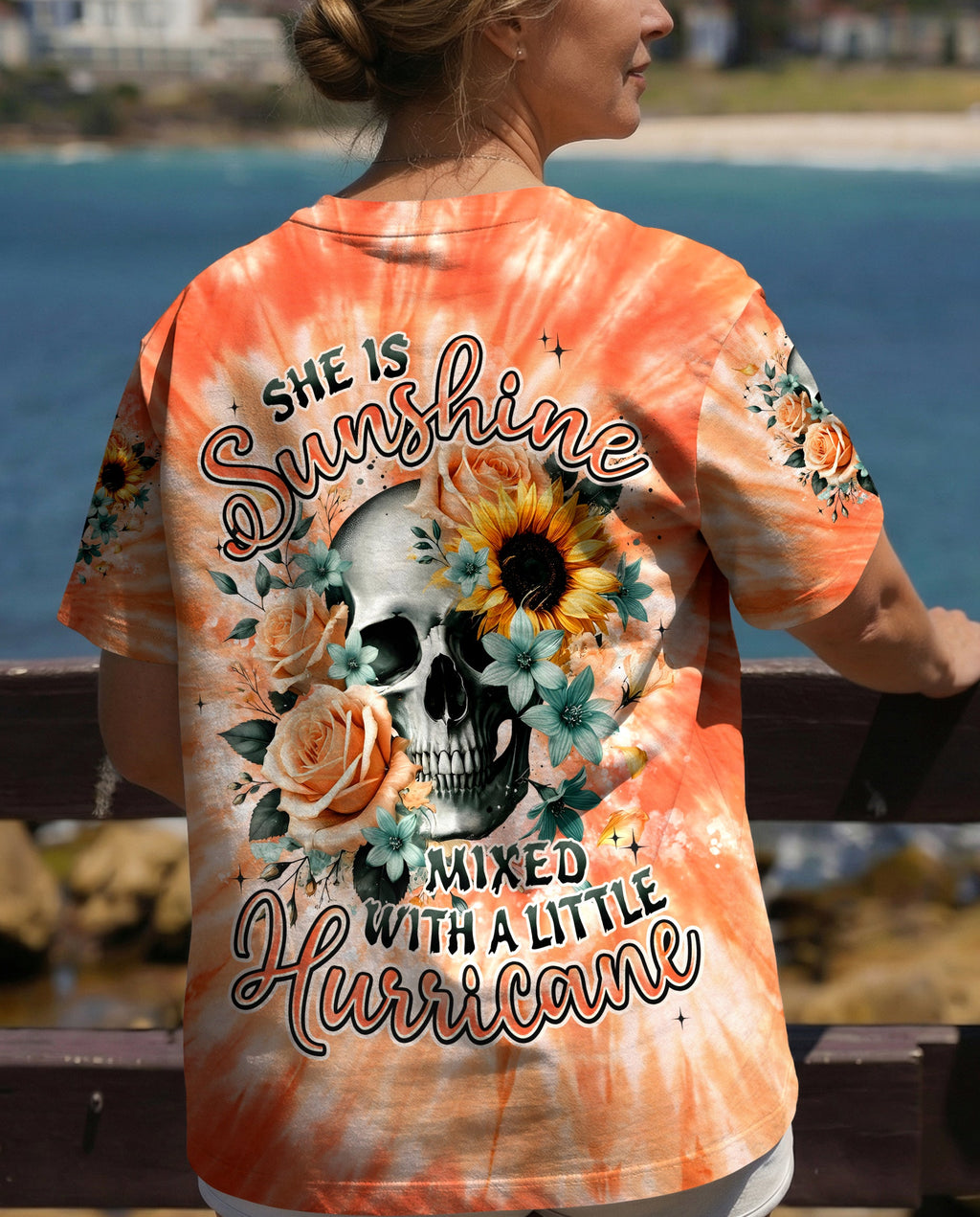 SHE IS SUNSHINE MIXED WITH A LITTLE HURRICANE ALL OVER PRINT - TYPQ0904261