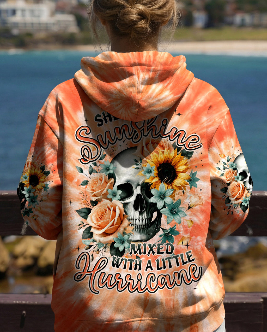 SHE IS SUNSHINE MIXED WITH A LITTLE HURRICANE ALL OVER PRINT - TYPQ0904261