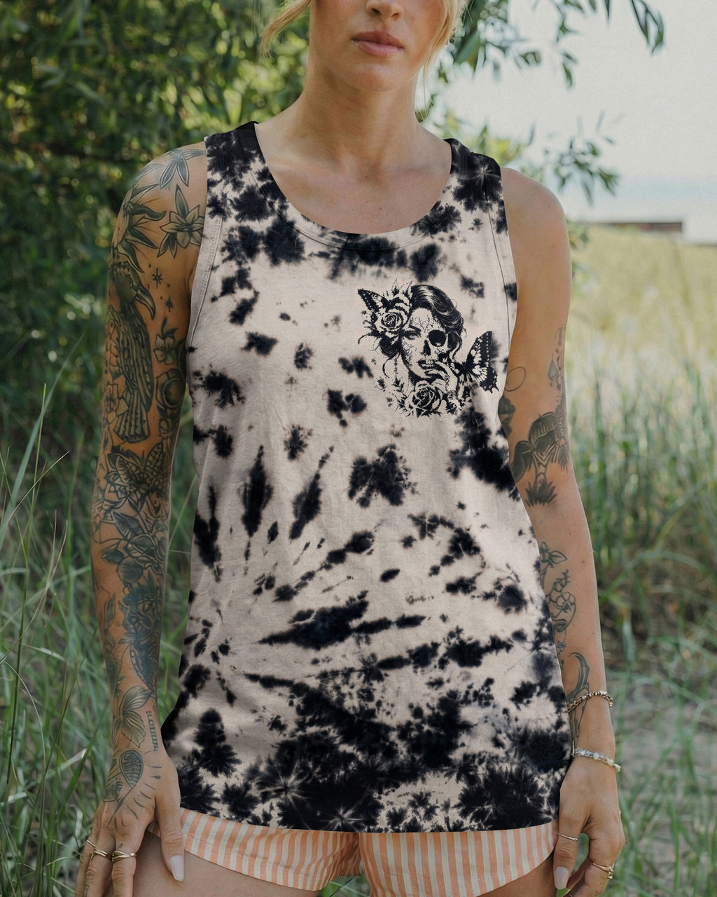 GOOD GIRL GONE WILD SKULL ALL OVER PRINT - RI0207262
