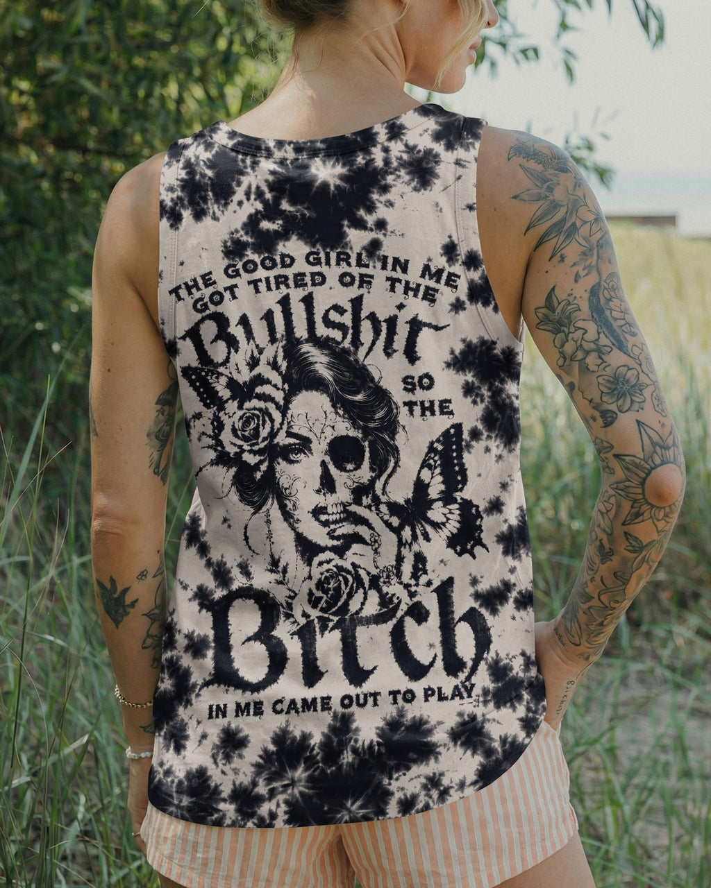 GOOD GIRL GONE WILD SKULL ALL OVER PRINT - RI0207262