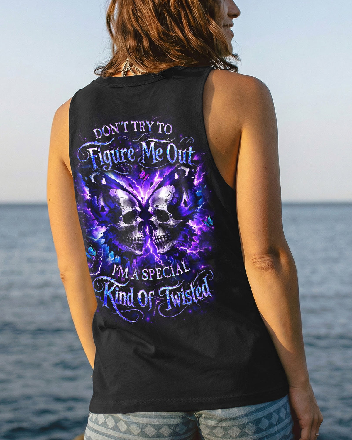 DON'T TRY TO FIGURE ME OUT SKULL ALL OVER PRINT - YHLT2302261