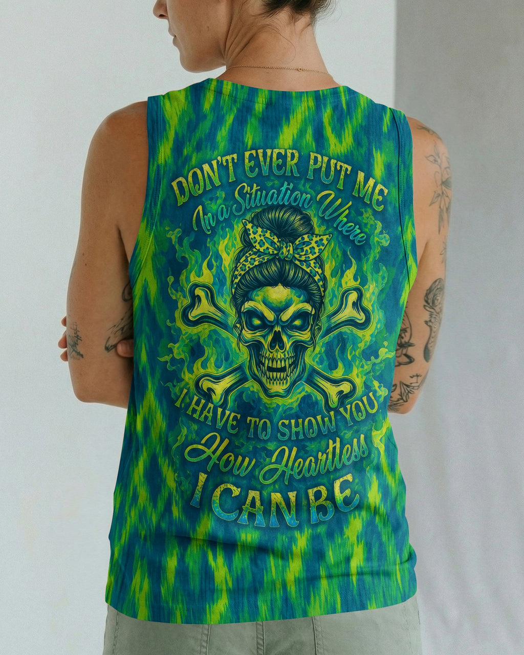 HOW HEARTLESS I CAN BE SKULL ALL OVER PRINT - RI0307261