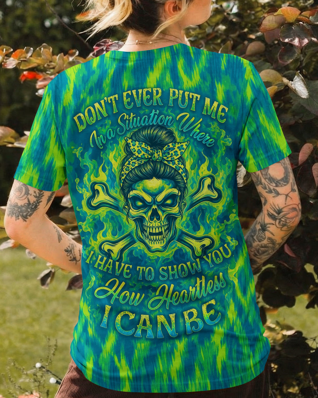 HOW HEARTLESS I CAN BE SKULL ALL OVER PRINT - RI0307261