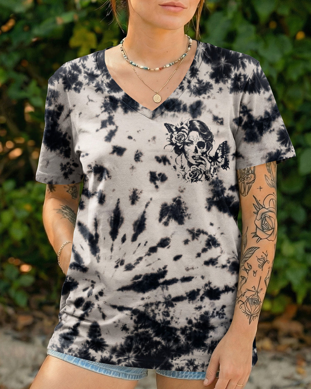 GOOD GIRL GONE WILD SKULL ALL OVER PRINT - RI0207262