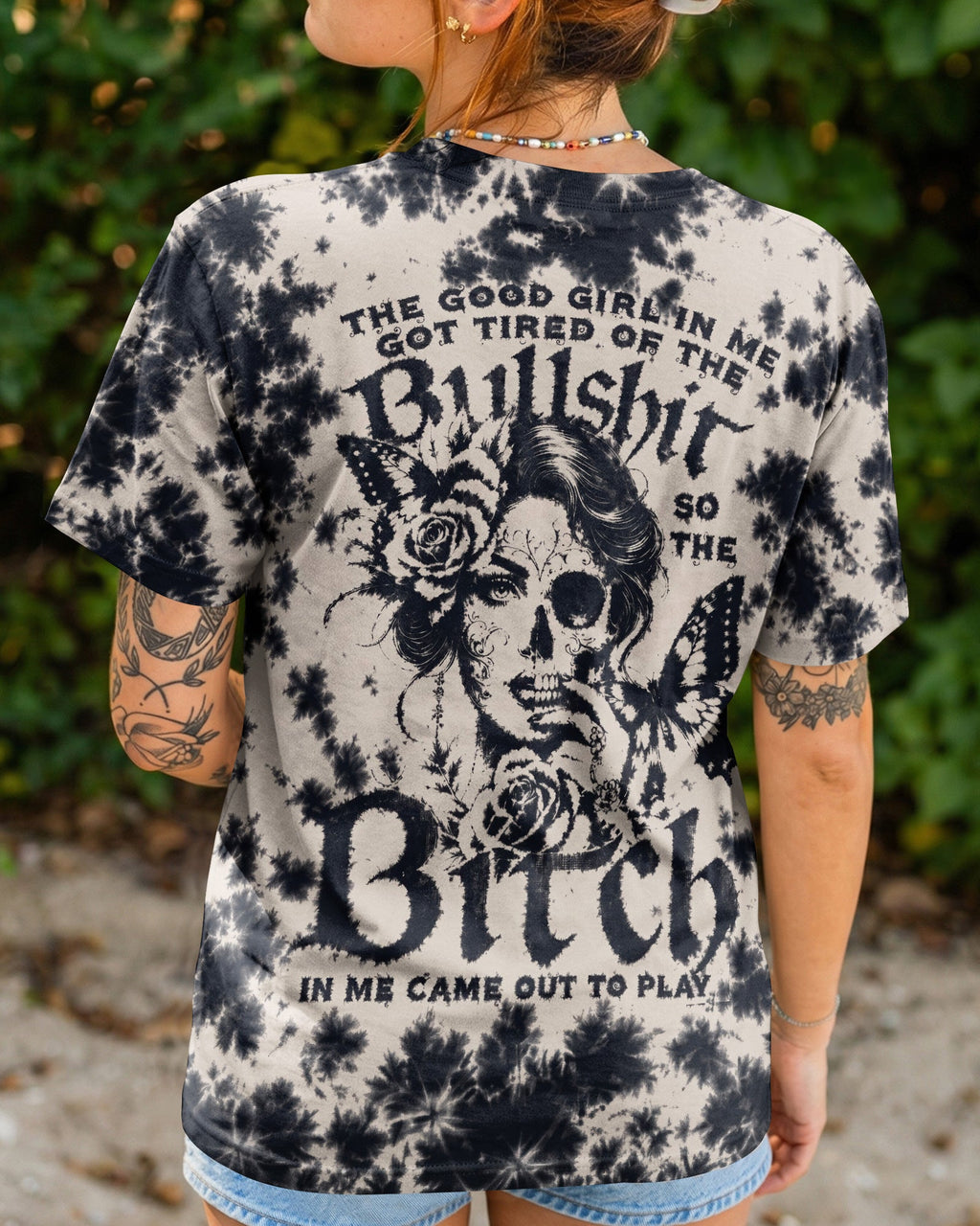 GOOD GIRL GONE WILD SKULL ALL OVER PRINT - RI0207262