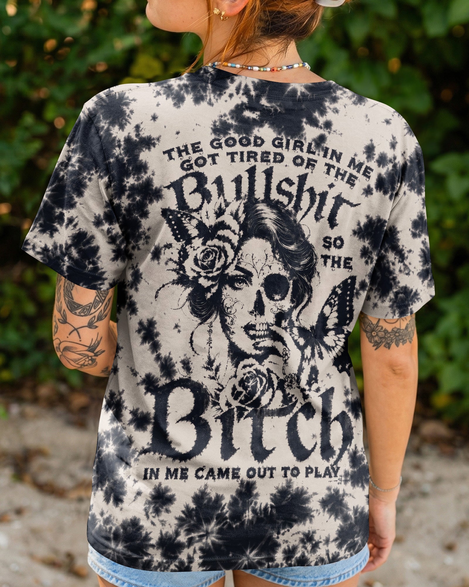 GOOD GIRL GONE WILD SKULL ALL OVER PRINT - RI0207262