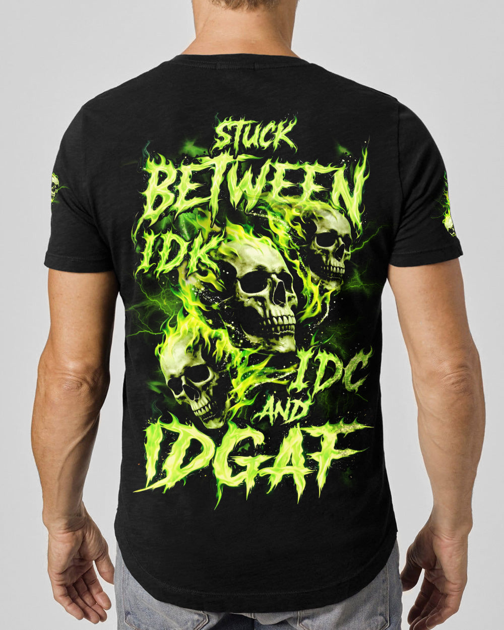STUCK BETWEEN IDK IDC AND IDGAF ALL OVER PRINT - TYQY0106251