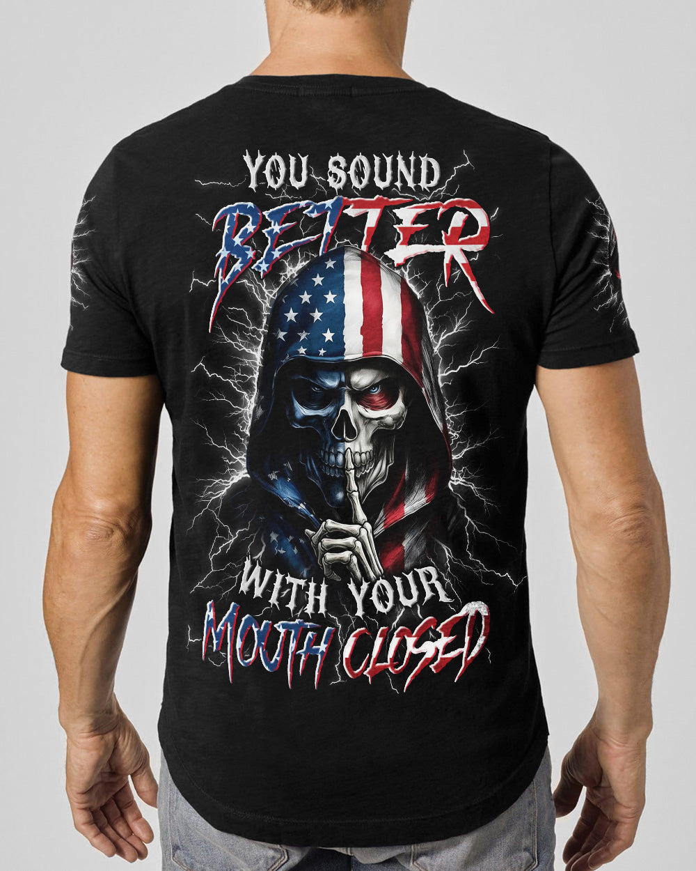 YOU SOUND BETTER WITH YOUR MOUTH CLOSED ALL OVER PRINT - TYLN1603262