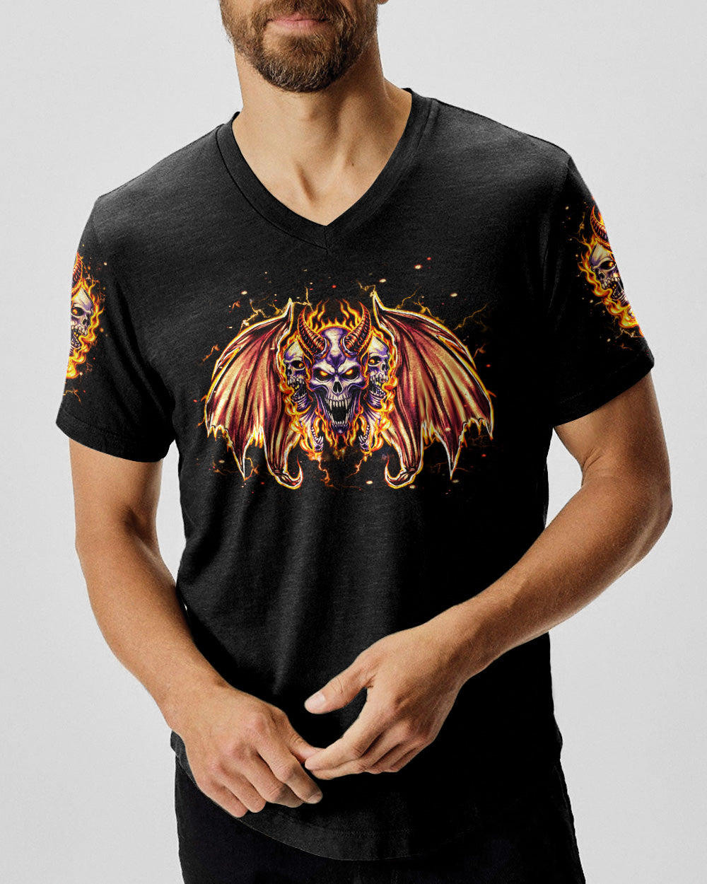 I'M NEVER ALONE MY DEMONS ARE WITH ME 24/7 ALL OVER PRINT  - TLHN1103263