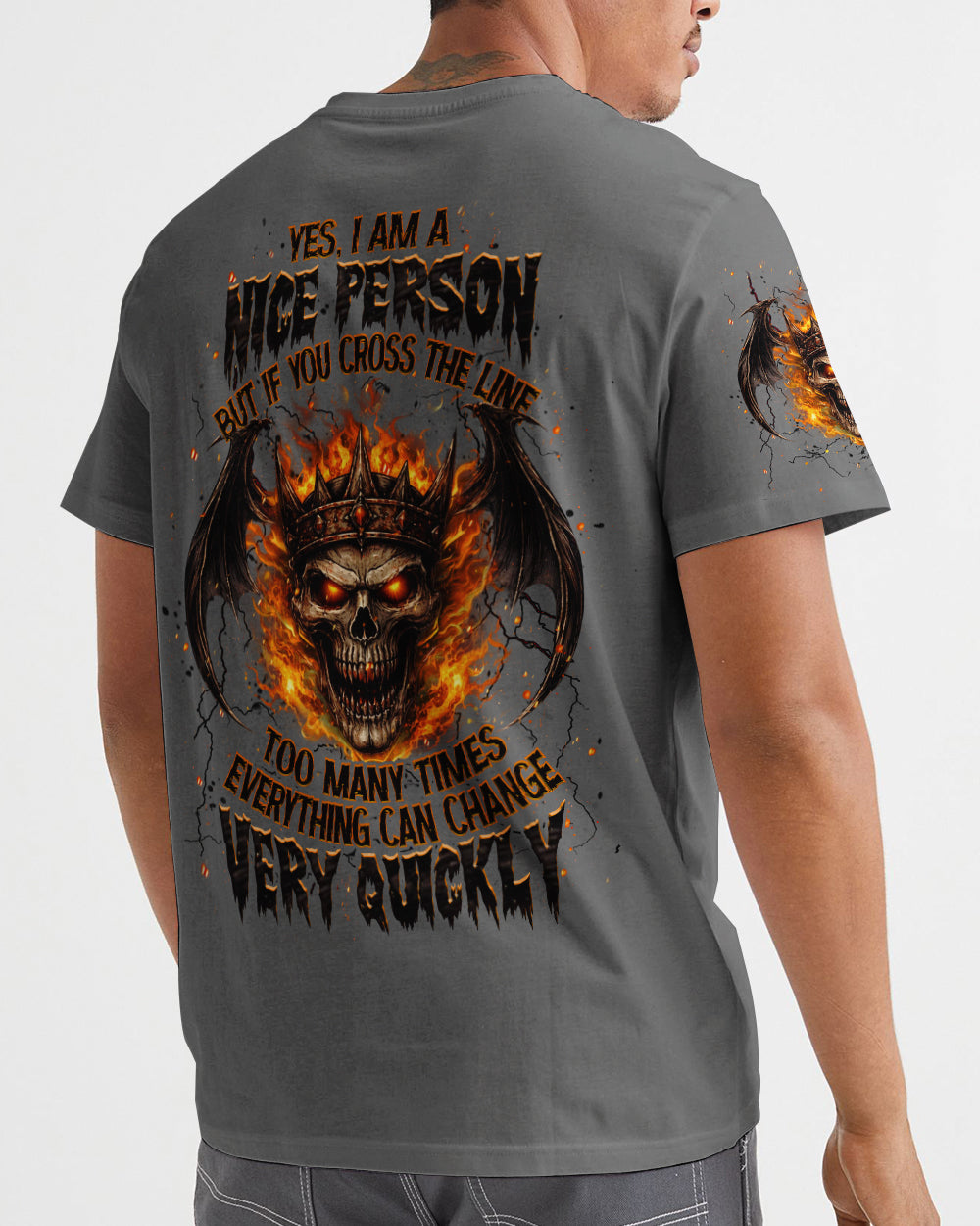 YES I'M A NICE PERSON SKULL WINGS ALL OVER PRINT - TLHN2703262