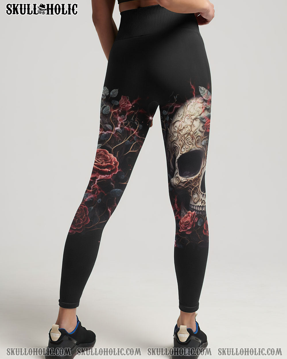 MY GIVE A F ROSE SKULL ALL OVER PRINT - TLNO1703233