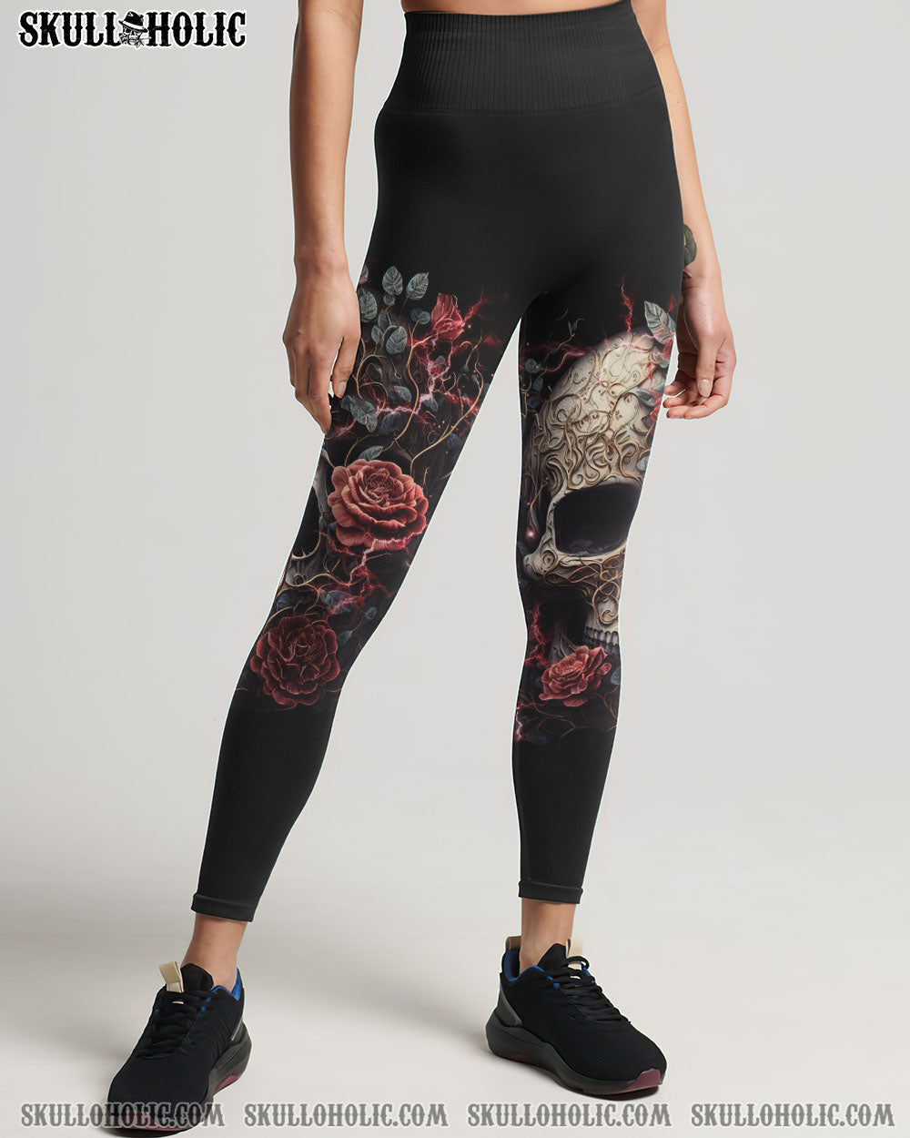 MY GIVE A F ROSE SKULL ALL OVER PRINT - TLNO1703233