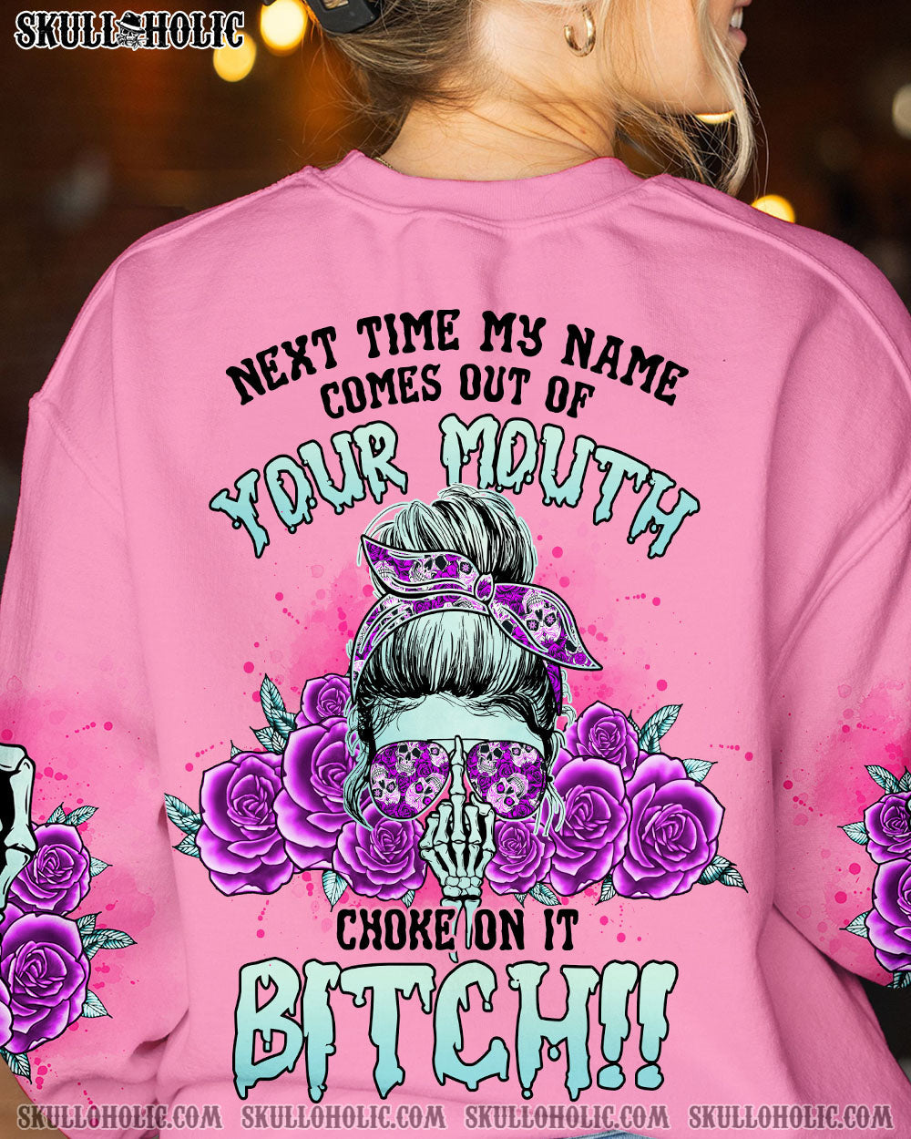 NEXT TIME MY NAME COMES OUT MESSY BUN ALL OVER PRINT - TLNO2104232