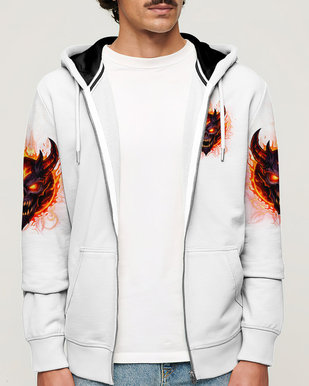 YOUR DEMONS HIDE UNDER YOUR BED DEVIL SKULL ALL OVER PRINT - TLTW0501262