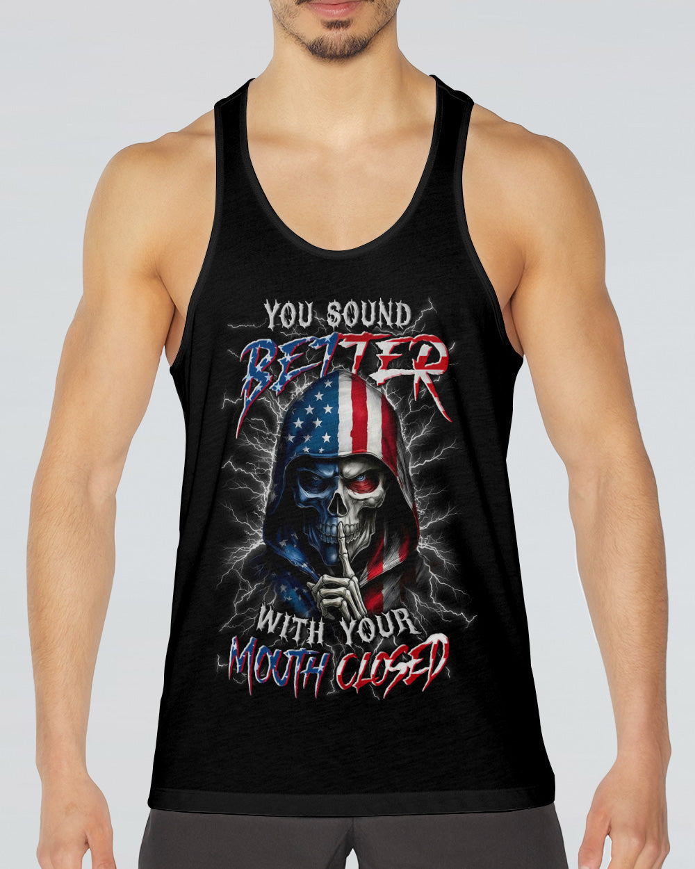 YOU SOUND BETTER WITH YOUR MOUTH CLOSED ALL OVER PRINT - TYLN1603262