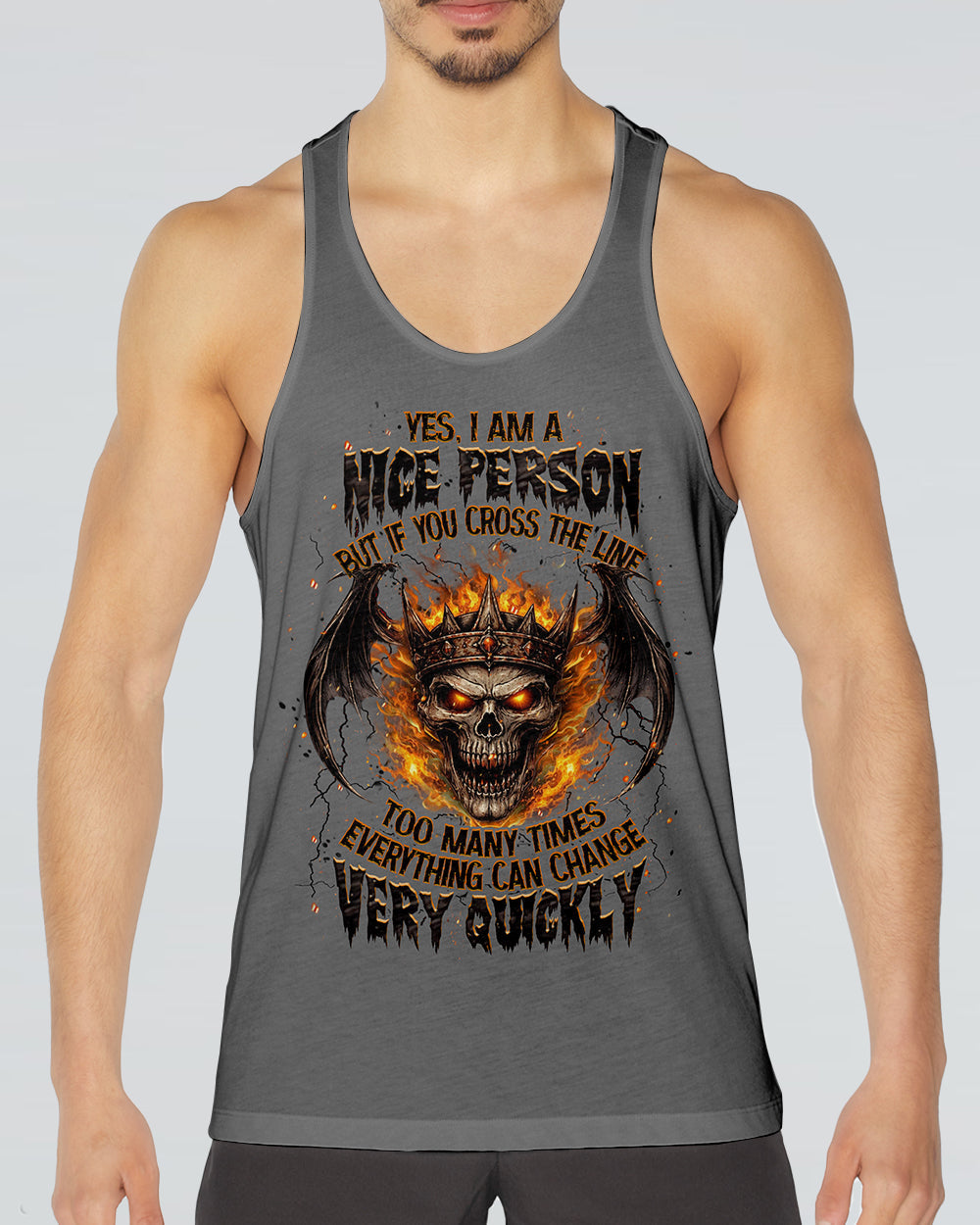 YES I'M A NICE PERSON SKULL WINGS ALL OVER PRINT - TLHN2703262
