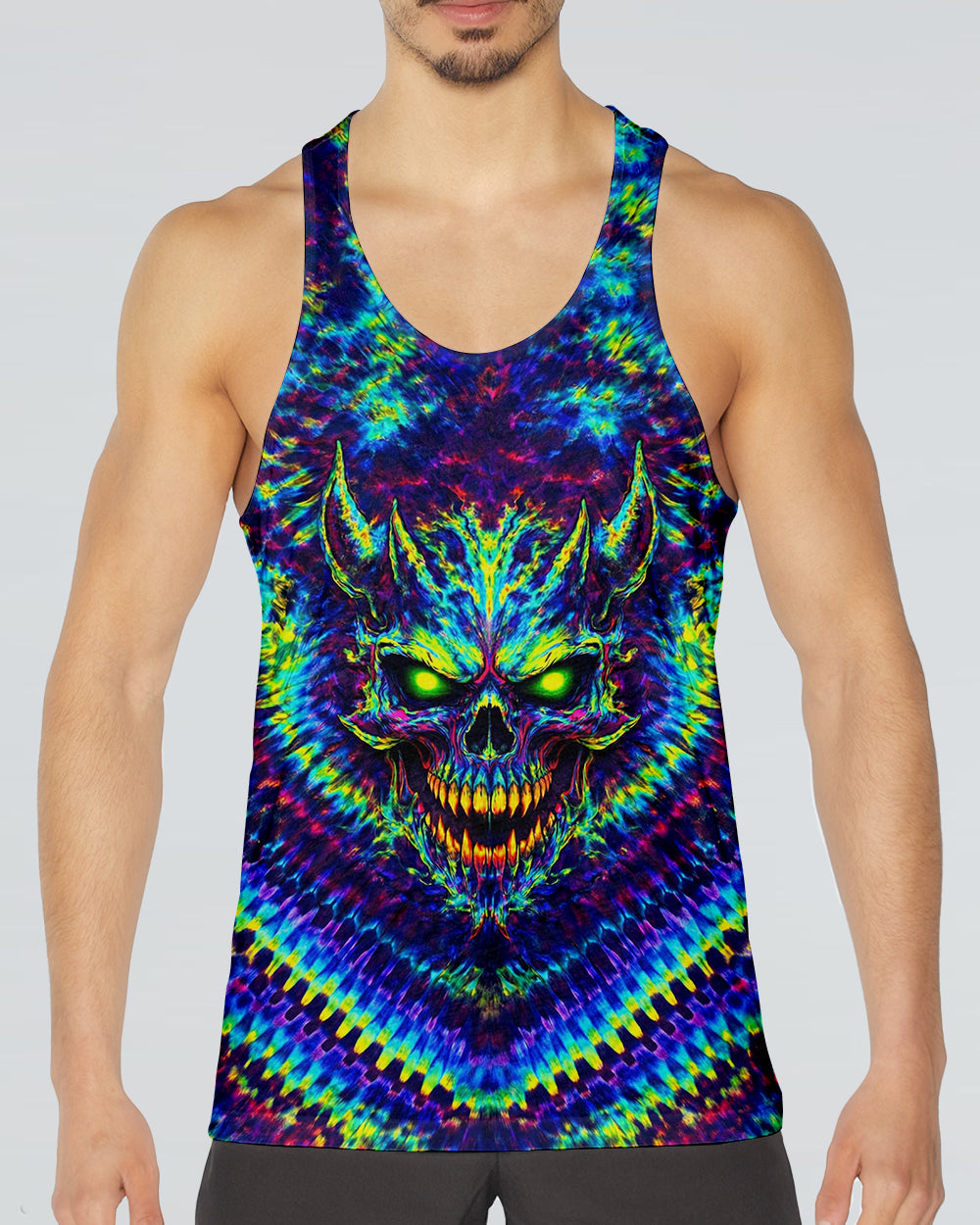 NEON ABYSS DEMON SKULL ALL OVER PRINT - YHLN2502261