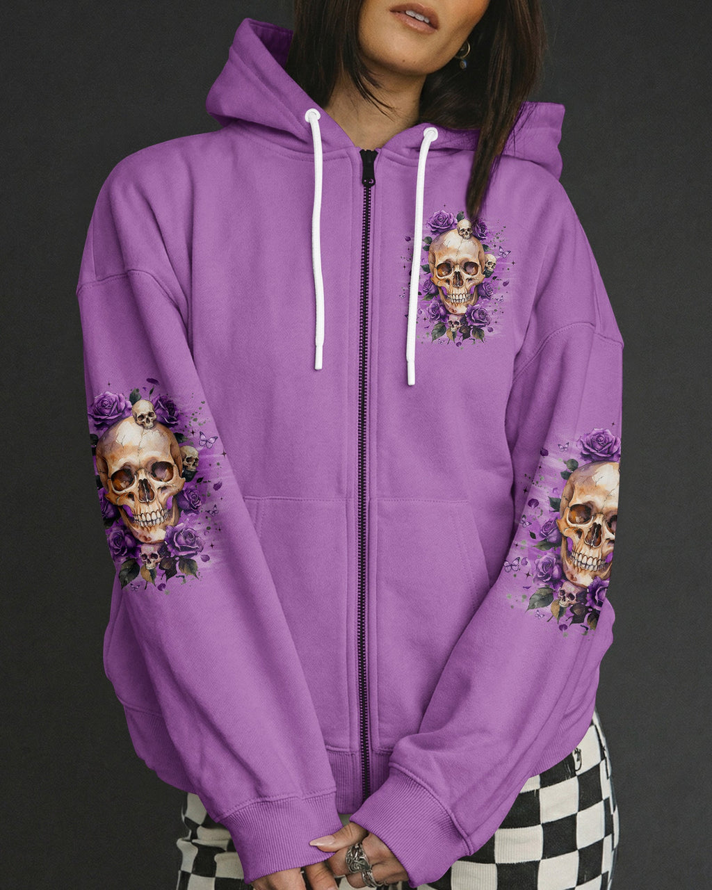 THE GOOD GIRL IN ME SKULL ROSES ALL OVER PRINT - TYQY0804261