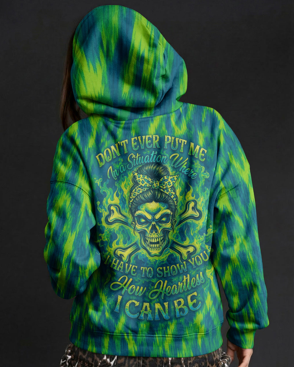 HOW HEARTLESS I CAN BE SKULL ALL OVER PRINT - RI0307261